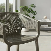 Silla De Exterior Con Respaldo Diseño Apilable Y Resistente®