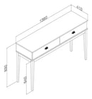 Aparador Recibidor Colonial Alto Premium MDF 2 Cajones®