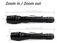 Linterna Táctica Led Wlxy Br-9000, 16500 W, 46000 Lm, Completa Con 2 Baterías De 5200 Mah Y Cargador Bivolt