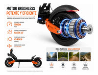 Monopatín Electrico Thunder Knex 1200w 48v 40km/h+bluetooth®