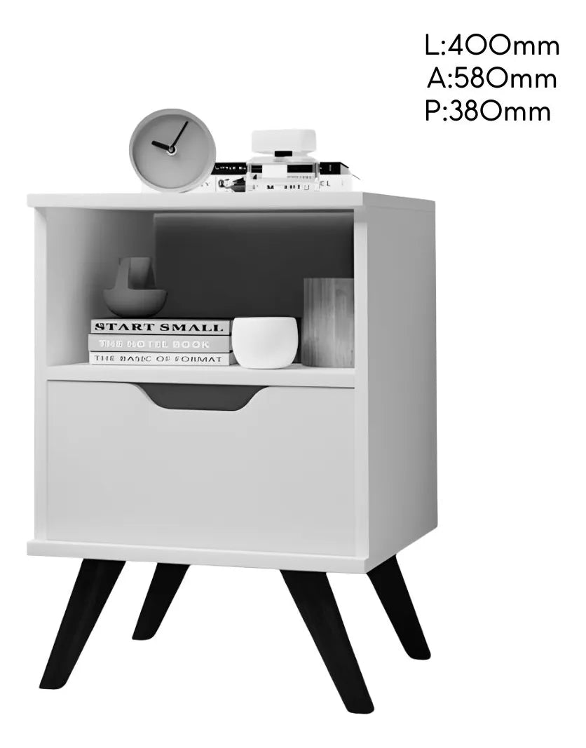 Mesita de Luz Colonial 1cajon MDF Premium Calidad Cava®
