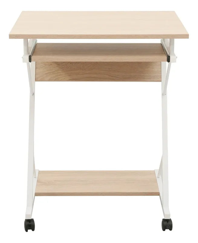 Escritorio Practico Y Compacto Con Ruedas De Metal Y Mdf®