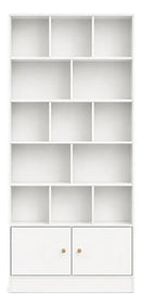 Biblioteca Profesional Moderna 5 niveles 2 puertas blanca