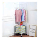 Perchero Esquinero Metalico 2 Estantes Resistente 180x45cm®