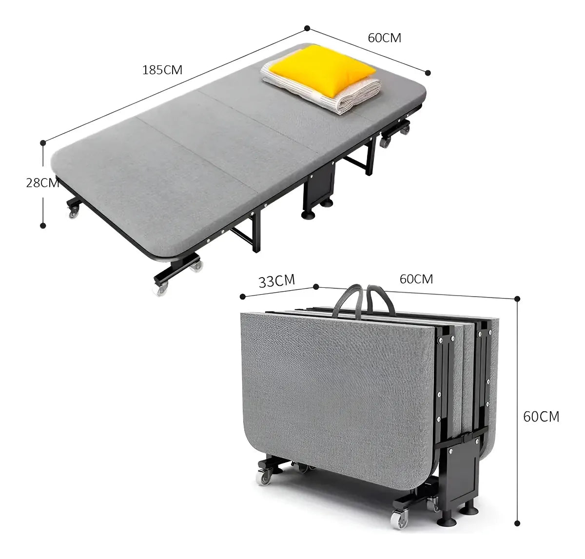 Cama Plegable Multifuncional 6 Funciones Relleno Espuma®