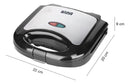 Sandwichera Grill Superficies Antiadhere 750w Marvo Hsm-005®