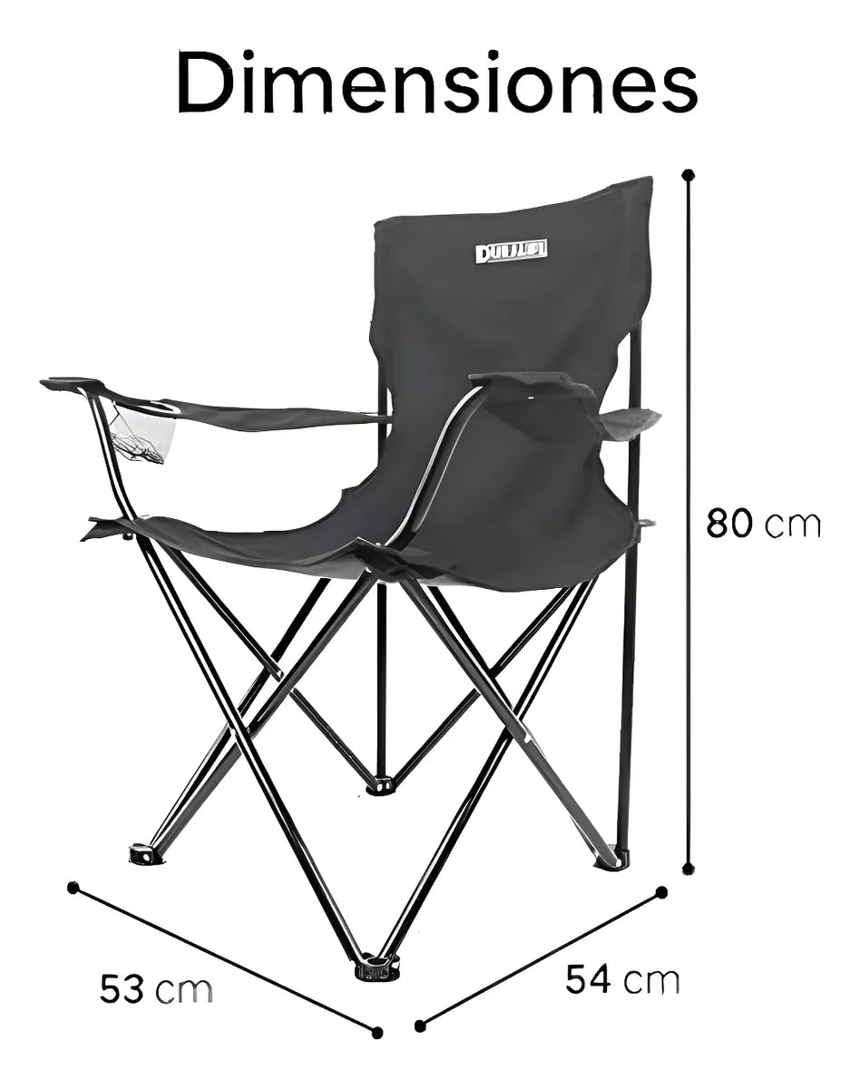 Silla De Camping Plegable Lona Para Playa/campo Resistente®