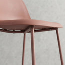 Taburete Minimalista Polipropileno/hierro Terracota Mate®
