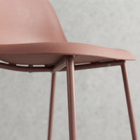 Taburete Minimalista Polipropileno/hierro Terracota Mate®