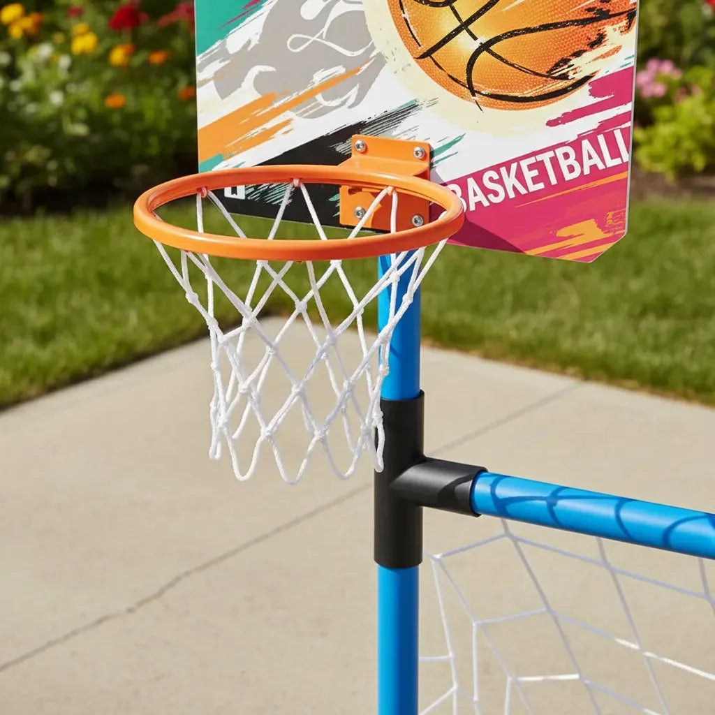 Arco De Futbol Con Tablero De Básquetbol Para Niños®
