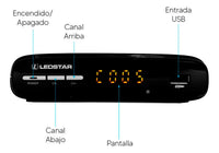Sintonizador De Tv Digital Isdb-t Ledstar View Control Remoto