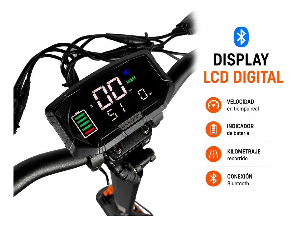 Monopatín Electrico Thunder Knex 1200w 48v 40km/h+bluetooth®