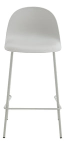 Taburete Minimalista Polipropileno/hierro Blanco Mate Premium®