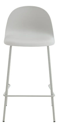 Taburete Minimalista Polipropileno/hierro Blanco Mate Premium®