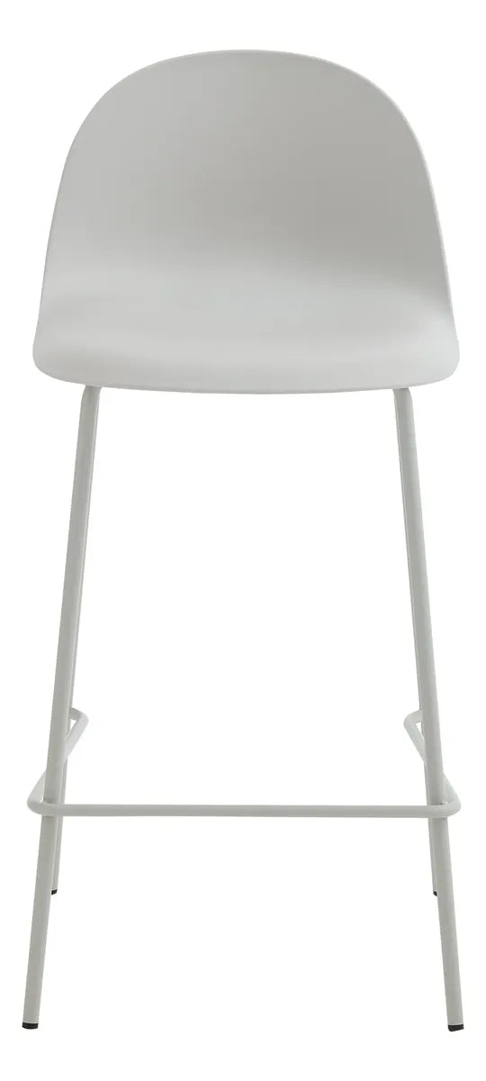 Taburete Minimalista Polipropileno/hierro Blanco Mate Premium®