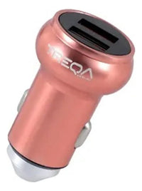 Cargador Para Auto Treqa 2 Usb Usb Color Plomo Práctico®