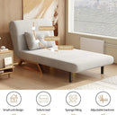 Sofá Cama 1 Cuerpo 73cm 3 En 1 Reclinable Movi Gris Moderno®