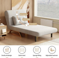Sofá Cama 1 Cuerpo 73cm 3 En 1 Reclinable Movi Gris Moderno®