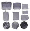 Kit Organizador De Viaje Con Cremallera Water Proof 7piezas®