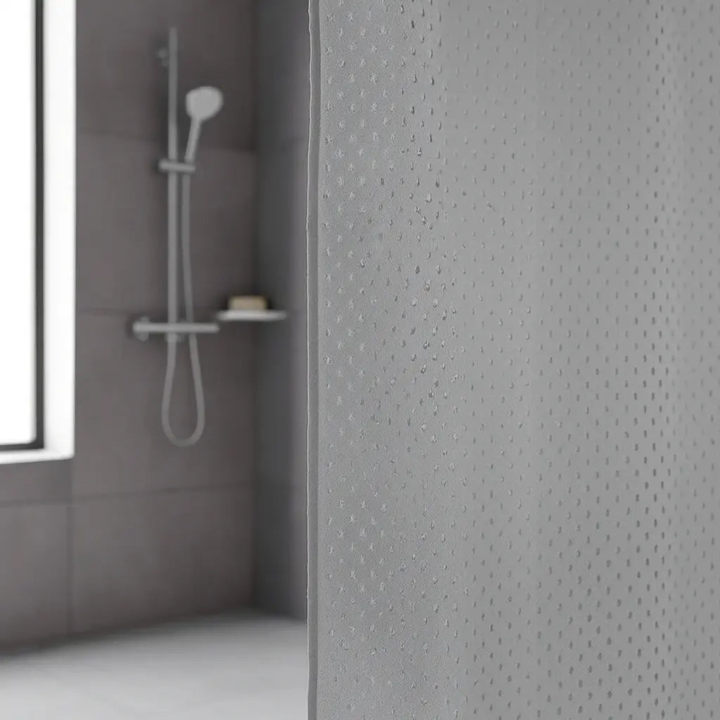 Cortina De Baño Impermeable Poliester 180x180 Gris Calidad®