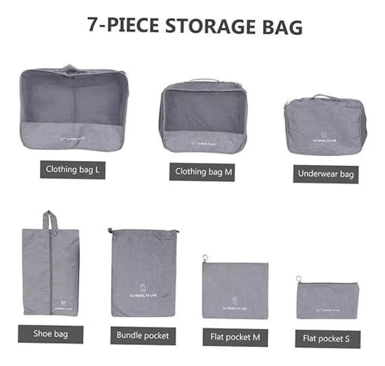Kit Organizador De Viaje Con Cremallera®