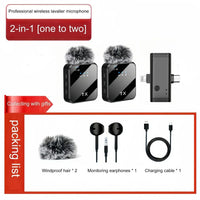 Micrófono Inalámbrico Dual F15-2 Para iPhone Y Android®