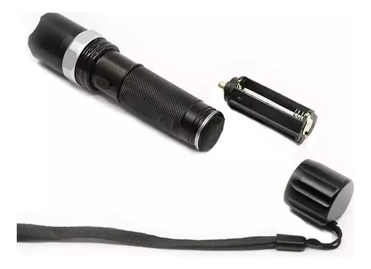 Linterna Swat Recargable Negras Practica Para Camping®
