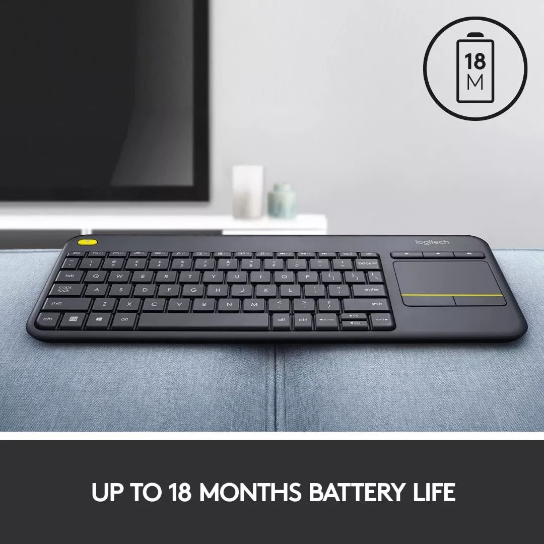 Teclado Logitech Inalambrico Touch Pad Keyboard K400 Plus
