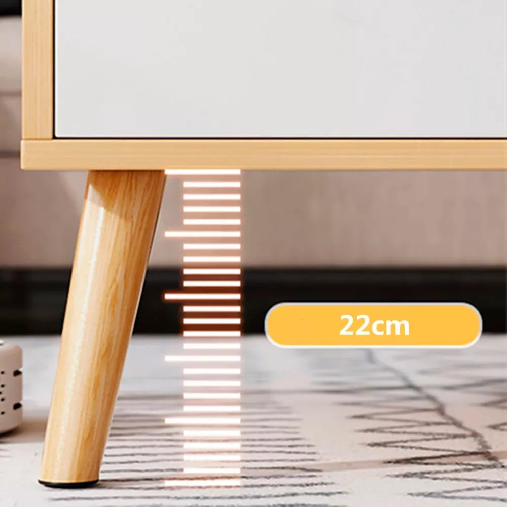 Mesa Ratona Premium Auxiliar Estante 2 Cajones 120x60cm