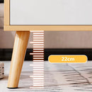 Mesa Ratona Premium Auxiliar Estante 2 Cajones 120x60cm