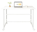 Escritorio Plegable Minimalista Metal/Mdf Práctico Blanco®