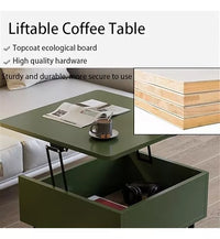 Mesa Ratona Mdf Elevación Con Cajón Oculto 55cm Con Ruedas®