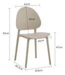 Silla Comedor/exterior Milky Tea Mate Polipropileno Premium®