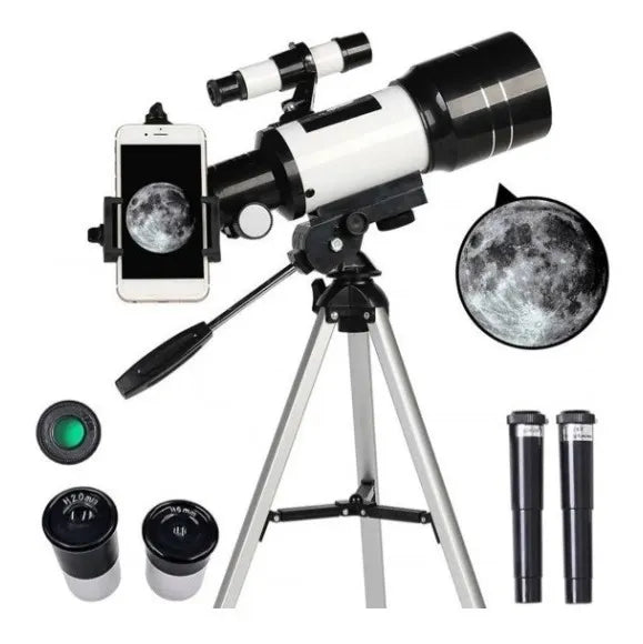 Telescopio Astronómico Procalidad 70/300mm Blanco Monocular®