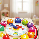 Juguete Para Niños Reloj De Madera Didactico Colores®