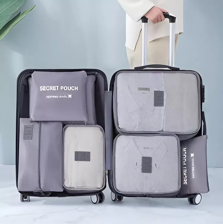Kit Organizador De Viaje Con Cremallera Water Proof 7piezas®