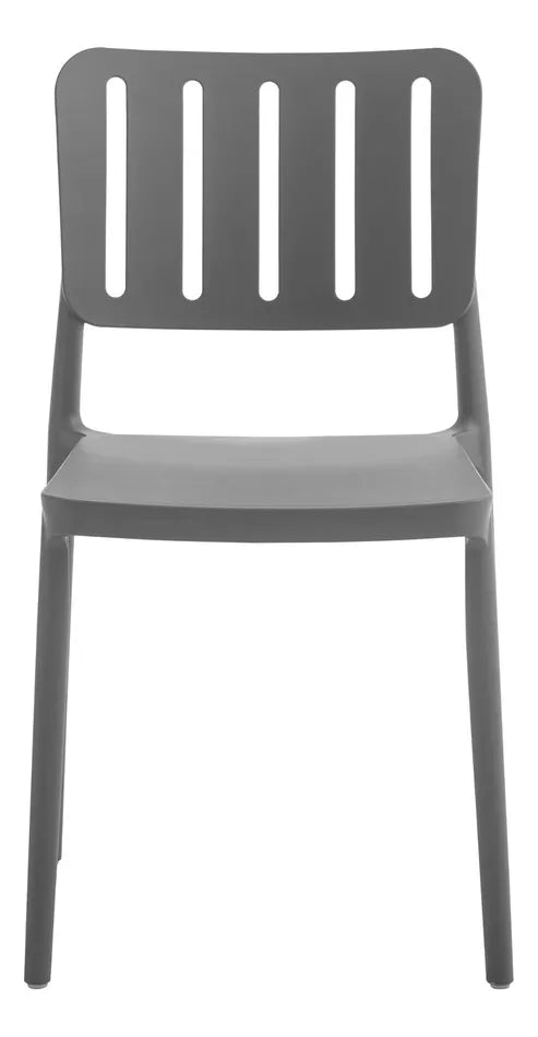 Silla De Comedor Moderna De Polipropileno Gris Mate Premium®