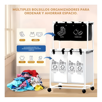 Mueble Organizador Lavandería 2 Niveles 3 Compartimientos®