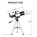 Telescopio Astronómico Procalidad 70/300mm Blanco Monocular®