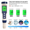 Medidor digital profesional de calidad del agua 5 en 1 PH®