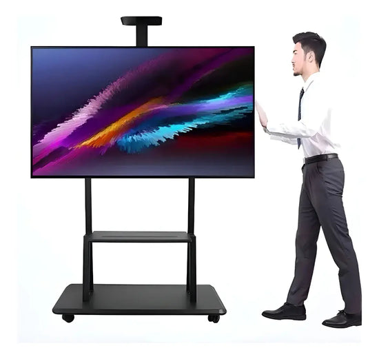 Soporte De Pie Para Televisor Con Ruedas Negro de 32''- 70''®