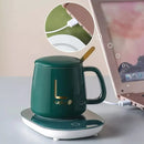 Taza De Ceramica Inteligente Con Base Calentador Usb Verde®