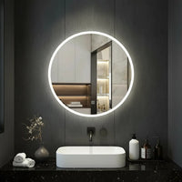 Espejo Led Inteligente Ovalado 60cm Tactil Moderno 3 Modos®