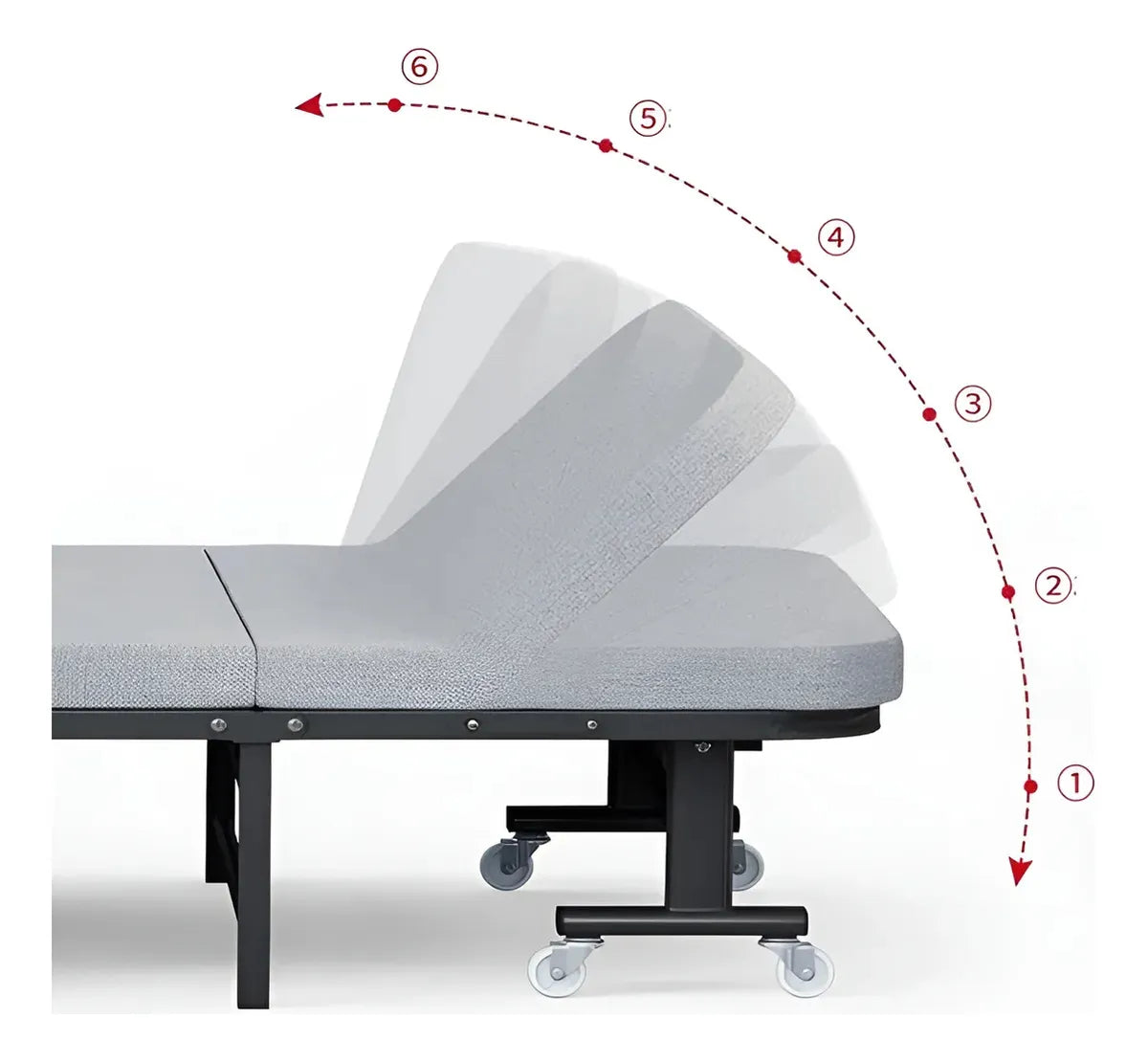 Cama Plegable Multifuncional 6 Funciones Relleno Espuma®