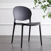 Silla De Comedor Respaldo Negro Antideslizante 79x40x40cm®