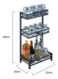 Organizador De Cocina Mesada 3 Niveles Metal Industrial®