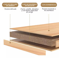 Mesa De Luz Marrón Y Blanco 3 Estantes Y Cajón 33x26x60cm®