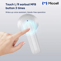 Auricular Inalambrico Miccell Vq-bh109 Bt Tws Blanco®