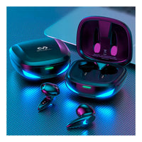 Auricular Inalambrico Calidad Miccell Bh38 Tws Bt Negro Led®