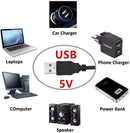 Cinta Tira Led Para Deco Usb Multicolorgb Control 5 Metros®